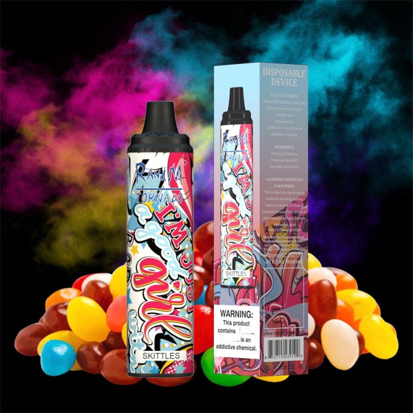 RandM Vape Flavours | RandM Tornado RL040294 Συσκευή vape pod 6000 ελέγχου ροής αέρα 1 τεμ κορύνες