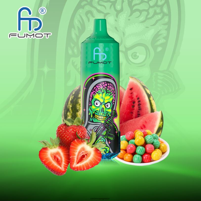 RandM Vape Greece | Fumot RandM Tornado RL040201 Συσκευή 9000 pro vape με μπαταρία και οθόνη ejuice έκδοση 1 τσιχλόφουσκα καρπούζι φράουλα