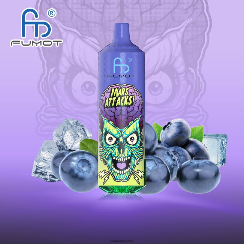 RandM Vape Shop | Fumot RandM Tornado RL040185 Συσκευή 9000 pro vape με μπαταρία και οθόνη ejuice έκδοση 1 πάγος βατόμουρου