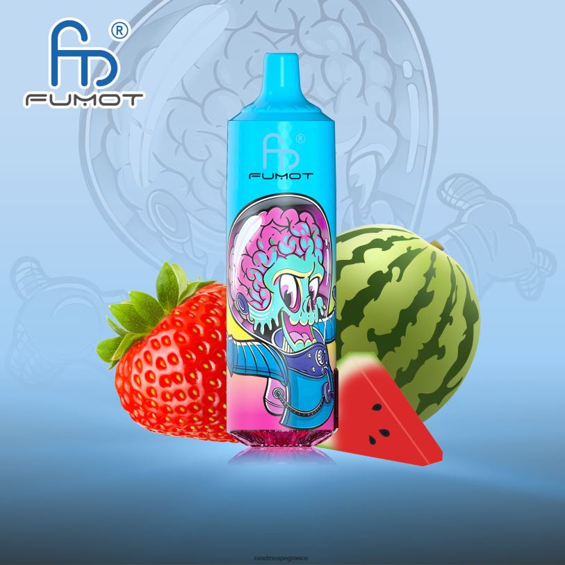 RandM Vape Shop | Fumot RandM Tornado RL040195 Συσκευή 9000 pro vape με μπαταρία και οθόνη ejuice έκδοση 1 καρπούζι φράουλα