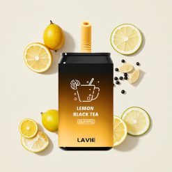 Λεμονόμαυρο τσάι LAVIE Aurora 11000 Puffs 22ML Greece wholesale