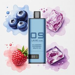 Μπλε Μούρο Σταφύλι Πάγος Lavie Cube 20000 Καπνός Ελλάδα wholesale