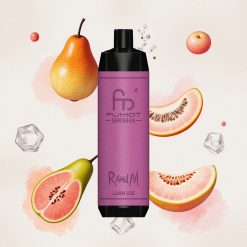 Lush Ice (Παγωμένο Πράσινο) RandM Fumot 10000 Puffs LED Greece wholesale