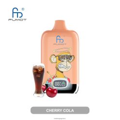 RandM Disposable Vape | Fumot Original RandM Digital Box RL04016 Συσκευή ατμού με μπαταρία 12000 και οθόνη υγρών κόλα κεράσι