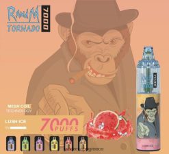 RandM Vape Shop | RandM Tornado RL040165 Συσκευή ατμού ελέγχου ροής αέρα 7000 1 τεμ πλούσιος πάγος